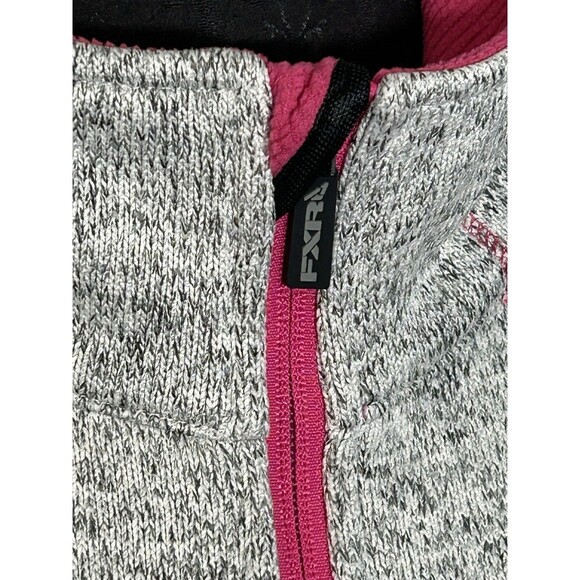 FXR Racing Snowmobile Knit Fleece Full Zip Mid-Layer Jacket Coat Size 6 Women - Picture 2 of 16